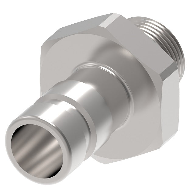 FD90-1004-03-04 Hansen® by Danfoss | Quick Disconnect Diagnostic Coupling | FD90 Series | 3/6" Male SAE O-Ring Boss x 1/4" SAE J1502 Interchange | Plug | NBR Seal | Valved with Dust Cap | Steel