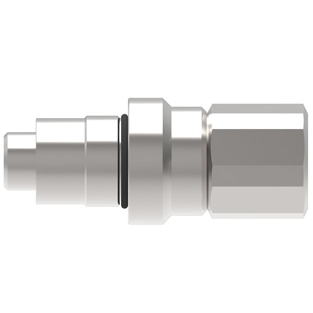 FD96-1005-24-24 Hansen® by Danfoss | Quick Disconnect Coupling | FD96 Series | 1-1/2" Female SAE O-Ring Boss x 1-1/2" High Pressure Thread to Connect Flush Face | Plug | NBR Seal | Steel