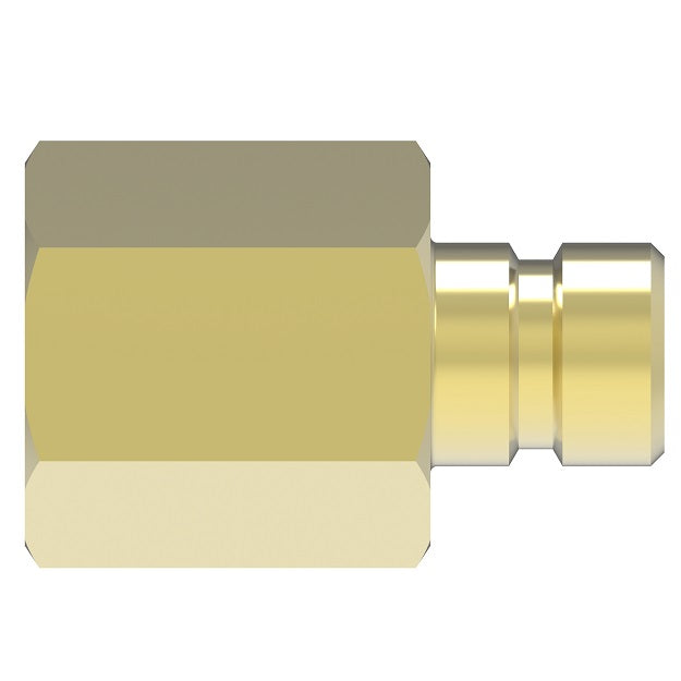 FTP252F Hansen by Danfoss | Thermal Management Quick Disconnect Coupling | Flo-Temp Series | 1/4" Female NPTF x 1/4" Body Size | Plug | Brass