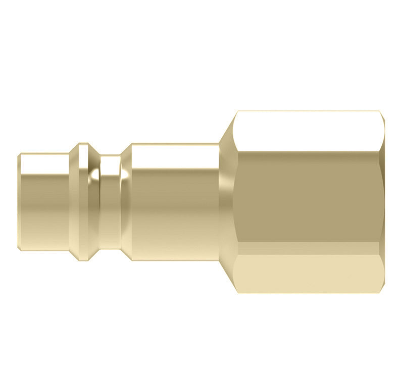 100506 Hansen® by Danfoss | Pneumatic Quick Disconnect Coupling | Gas-Mate Series | 3/8" Female NPTF x 3/8" Body Size | Plug | Brass