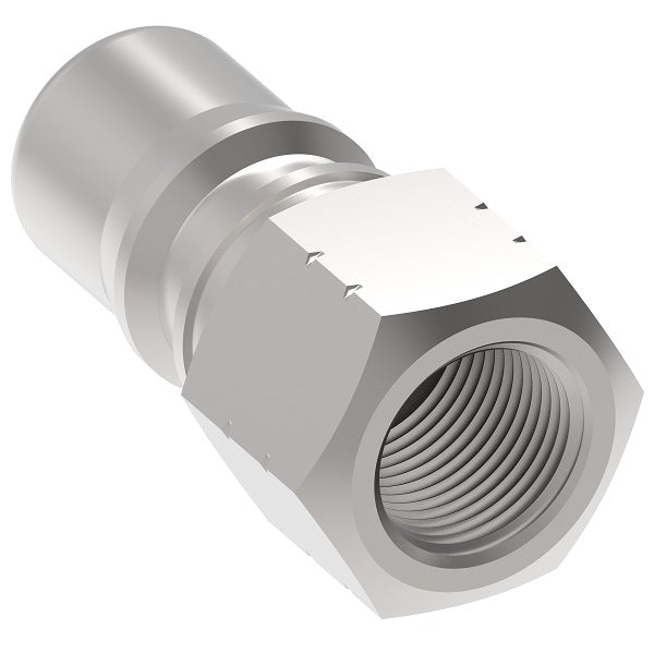 ML3K21 Hansen® by Danfoss | Quick Disconnect Coupling | HK1-8 Series | 3/8" Female NPTF x 3/8" ISO 7241-1 B | Plug | NBR Seal | 316 Stainless Steel