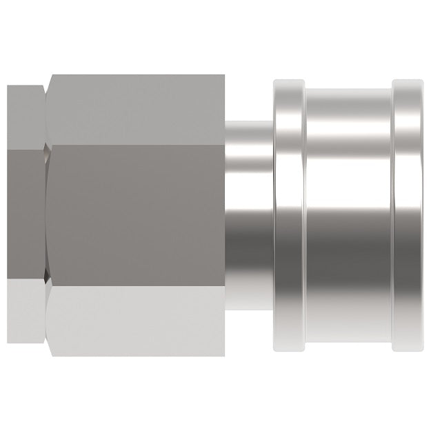 LL12H41 Hansen® by Danfoss | Quick Disconnect Coupling | HK10/12/20 Series | 1-1/4" Female NPTF x 1-1/2" ISO 7241-1 B | Socket | NBR Seal | 303 Stainless Steel
