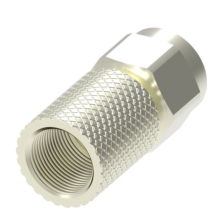 FF14794 Hansen® by Danfoss | Direct Gauge Adapter | 1/4" Female NPT | Nickel Plated Steel