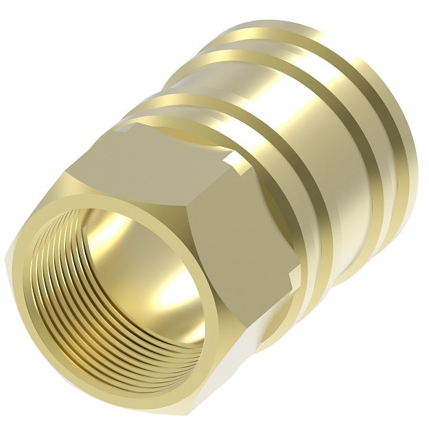 8S36BS Hansen® by Danfoss | Quick Disconnect Coupling | ST Series | 1" Female BSPP x 1" Body Size | Socket | NBR Seal | Brass