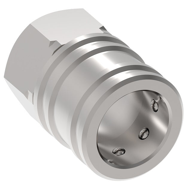 LL3S21 Hansen® by Danfoss | Quick Disconnect Coupling | ST Series | 3/8" Female NPTF x 3/8" Body Size | Socket | NBR Seal | 303 Stainless Steel