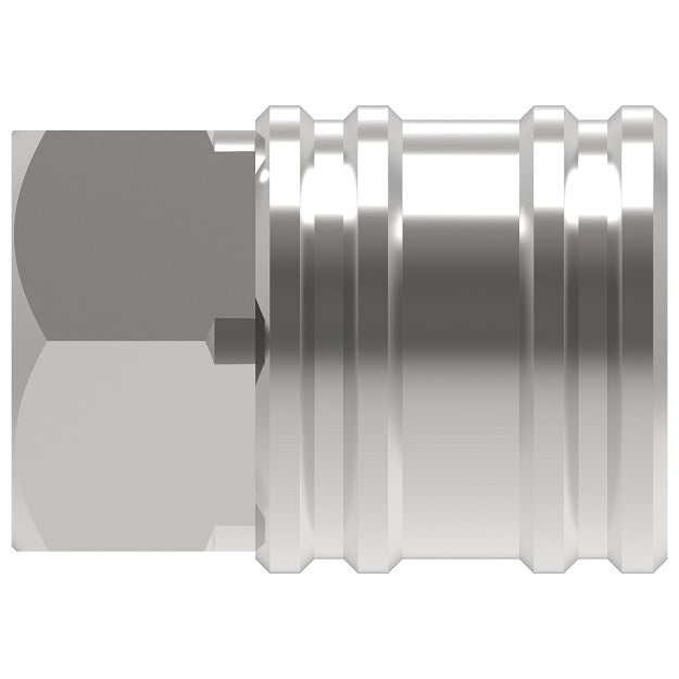 LL3S21 Hansen® by Danfoss | Quick Disconnect Coupling | ST Series | 3/8" Female NPTF x 3/8" Body Size | Socket | NBR Seal | 303 Stainless Steel