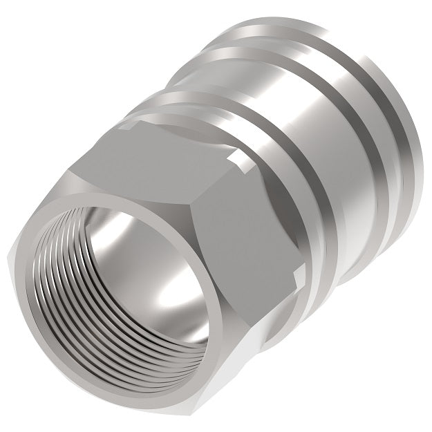 LL1S11BS Hansen® by Danfoss | Quick Disconnect Coupling | ST Series | 1/8" Female BSPP x 1/8" Body Size | Socket | NBR Seal | 303 Stainless Steel