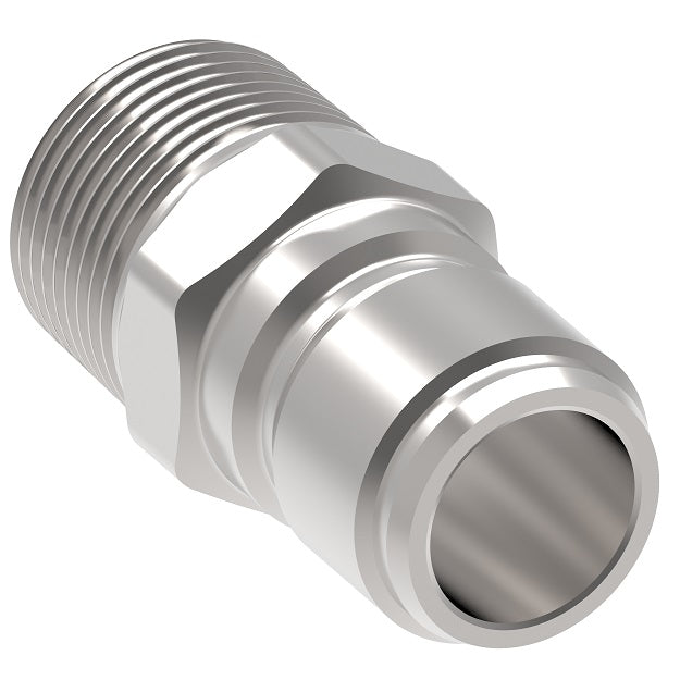 LL8T35 Hansen® by Danfoss | Quick Disconnect Coupling | ST Series | 1" Male NPTF x 1" Body Size | Plug | NBR Seal | 303 Stainless Steel