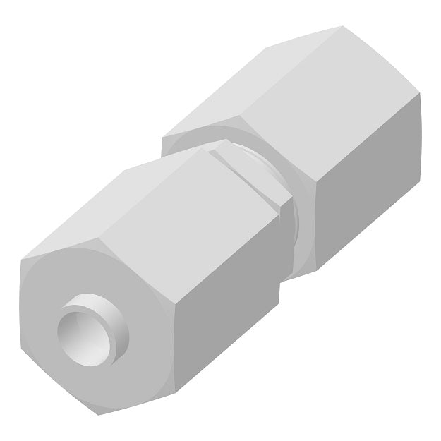1562X5 by Danfoss | Compression Tube | Union Connector | 5/16" Tube OD x 5/16" Tube OD | Nylon