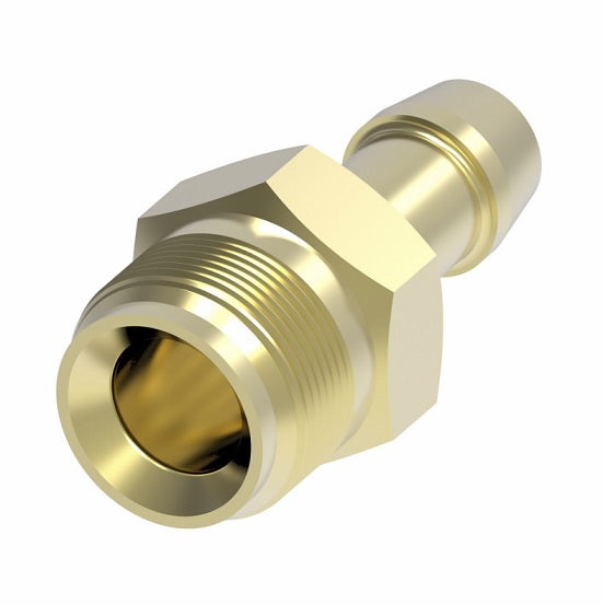 05705B-1560 Weatherhead by Danfoss | Inverted Male Connector Field Attachable Fitting | 057 'B' Series | -05 Male UNF x -05 Reusable Hose End | Brass