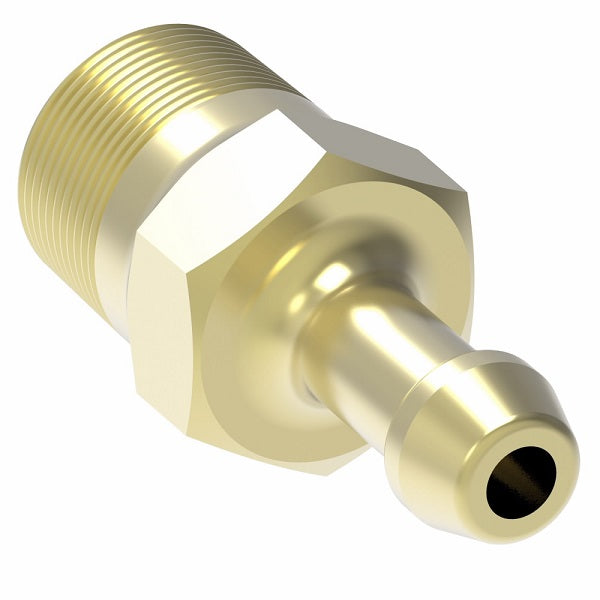 05706B-102 Weatherhead by Danfoss | Male Pipe Rigid Field Attachable Fitting | 057 'B' Series | -02 Male NPTF x -06 Reusable Hose End | Brass