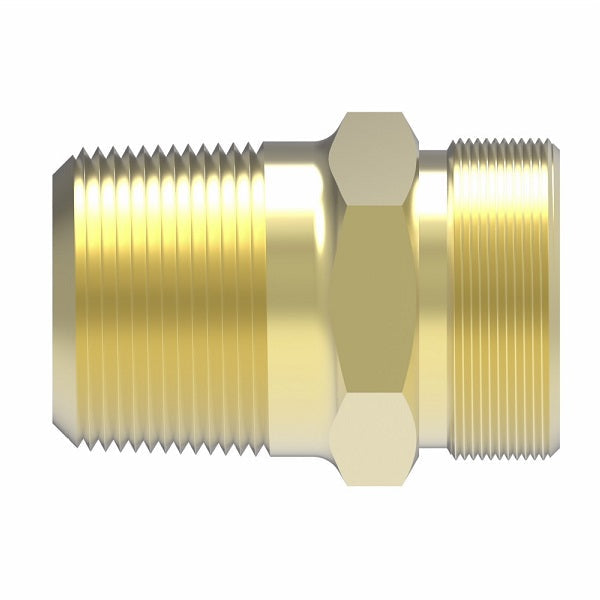 1390X6X8 Weatherhead by Danfoss | Adapter Field Attachable Fitting | 338 'B' Series DOT | 3/8" Male UNF x -08 Male NPTF | Brass