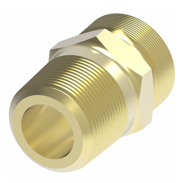 1390X8X8 Weatherhead by Danfoss | Adapter Field Attachable Fitting | 338 'B' Series DOT | 1/2" Male UNF x -08 Male NPTF | Brass
