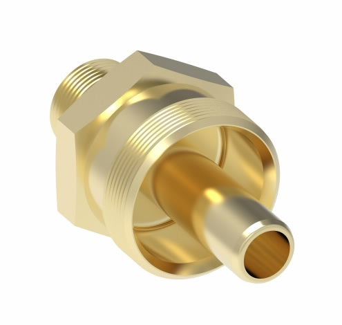 1391X6 Weatherhead by Danfoss | Insert (Body Only) Field Attachable Fitting | 338 'B' Series DOT | -04 Male NPTF -06 Reusable Hose End | Brass