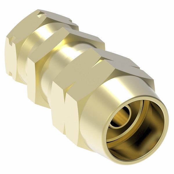 33808B-Y78 Weatherhead by Danfoss | Female Connector Field Attachable Fitting | 338 'B' Series DOT | -08 Female UNF x -08 Reusable Hose End | Brass