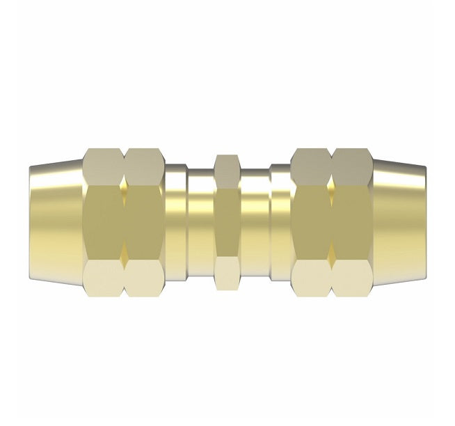 33806B-Y06 Weatherhead by Danfoss | Hose Mender Field Attachable Fitting | 338 'B' Series DOT | -06 Reusable Hose End x -06 Reusable Hose End | Brass