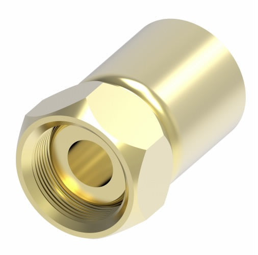 33808P-Y76 Weatherhead by Danfoss | 338 'P' Series | Air Brake Swivel Crimp Fitting | -06 Air Brake End x -08 Hose Barb | Brass