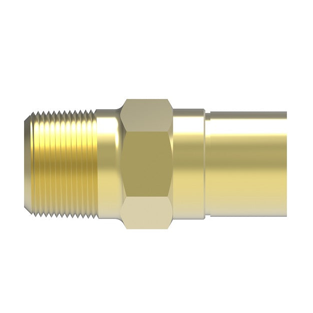B-1106-1 Weatherhead by Danfoss | Everswage | Male Pipe Crimp Fitting for Everflex Hose | 5/16" Hose Barb x 1/4" Male NPT | Brass