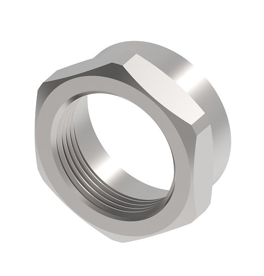 NJC-5-S Weatherhead by Danfoss | Everswage | Female 37° JIC Short Collar for Everflex Hose | 1/4" Hose Barb x 5/16" Female 37° JIC | Stainless Steel