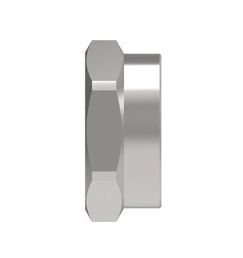 NJC-20-S Weatherhead by Danfoss | Everswage | Female 37° JIC Short Collar for Everflex Hose | 1-1/8" Hose Barb x 1-1/4" Female 37° JIC | Stainless Steel