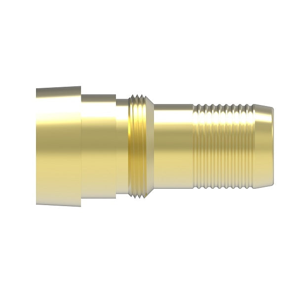 NJ-12-B Weatherhead by Danfoss | Everswage | Female 37° JIC Insert Crimp Fitting for Everflex Hose | 5/8" Hose Barb x 3/4" Female 37° JIC | Brass