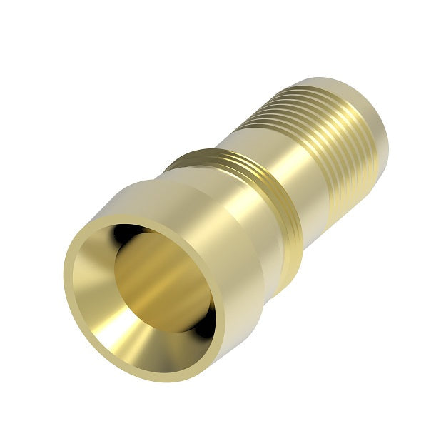 NJ-10-B Weatherhead by Danfoss | Everswage | Female 37° JIC Insert Crimp Fitting for Everflex Hose | 1/2" Hose Barb x 5/8" Female 37° JIC | Brass