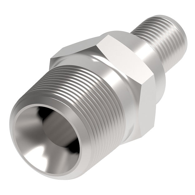NM8-8-C Weatherhead by Danfoss | Everswage | Male Pipe Insert Crimp Fitting for Everflex Hose | 13/32" Hose Barb x 1/2" Male Pipe | Carbon Steel