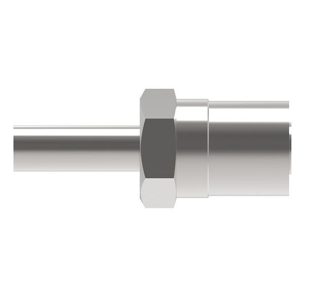 STE12-12 Weatherhead by Danfoss | Everswage | Tube Stub Crimp Fitting for Everflex Hose | 5/8" Hose Barb x 3/4" Tube OD | 300 Stainless Steel