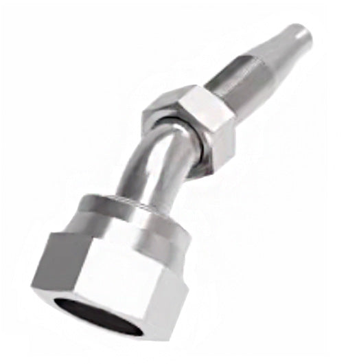 FJ8733-1616S Weatherhead by Danfoss | Female ORS Swivel 45° Elbow Field Attachable Fitting for 1 & 2 Wire Braided Hose | Nipple Assembly | -16 Female O-Ring Face Seal Swivel x -16 Reusable Hose End | Steel