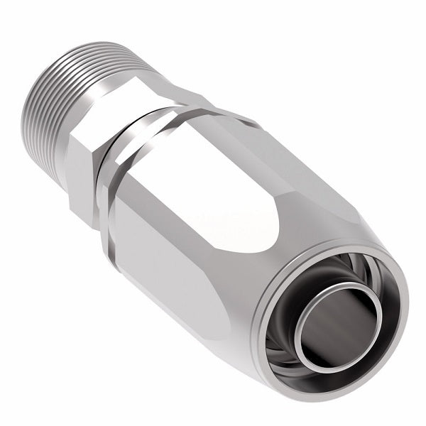 1RA16MP16 Weatherhead by Danfoss | Male Pipe Field Attachable Fitting for 1 Wire Braided Hose | 1R Series | Complete Fitting | -16 Male Pipe x -16 Reusable Hose End | Steel