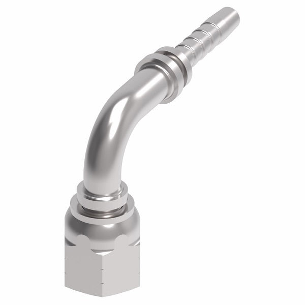 26791-16-16ZF Winner by Danfoss | Female JIC 37° Swivel 90° Elbow 2-Piece Hose Crimp Fitting | -16 Female JIC 37° Swivel x -16 Hose Barb | Steel