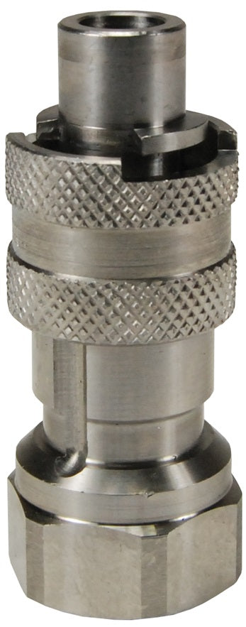 N4F6-SS by Dixon Valve | Pneumatic Quick Disconnect Coupling | Dix-Lock® N-Series | 3/4" Female NPTF x 1/2" Body Size | Plug | 316 Stainless Steel