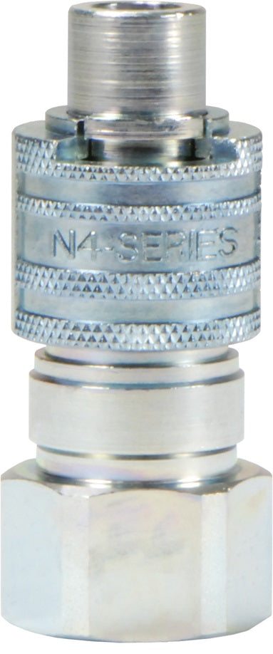 N4F6 by Dixon Valve | Pneumatic Quick Disconnect Coupling | Dix-Lock® N-Series | 3/4" Female NPTF x 1/2" Body Size | Plug | Steel