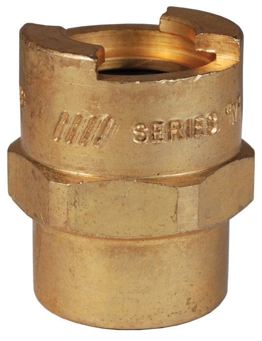 4NF3-B by Dixon Valve | Pneumatic Quick Disconnect Coupling | Dix-Lock® N-Series | 3/8" Female NPTF x 1/2" Body Size | Socket | Nitrile Seal | Brass