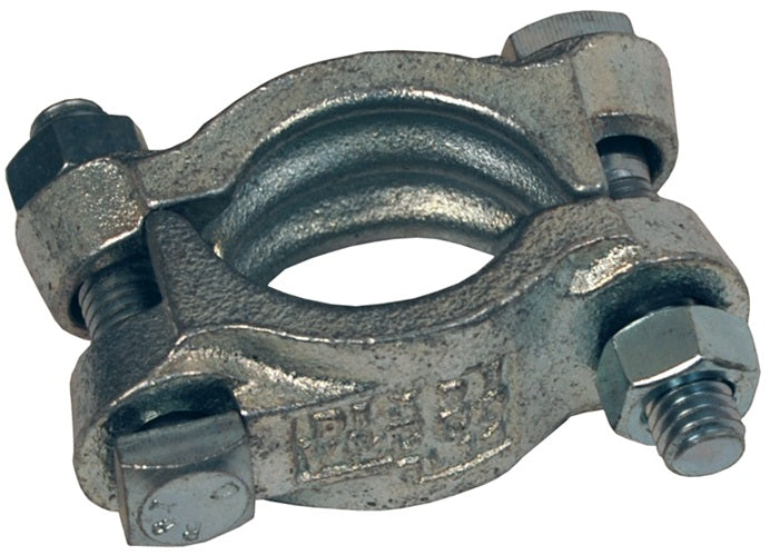 DL306 by Dixon Valve | Double Bolt Clamp | Hose OD Range: from 2-48/64" to 3-4/64" | without Saddles | Plated Iron