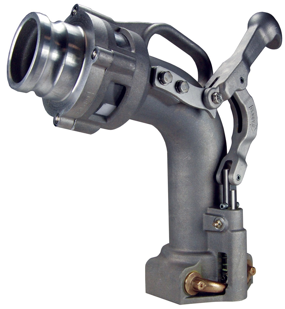 6530C by Dixon Valve | 6500-Series | Self-Locking Drop Elbow | 4" Size | 3" Tightfill Elbow with 3" Inlet Adapter | Aluminum