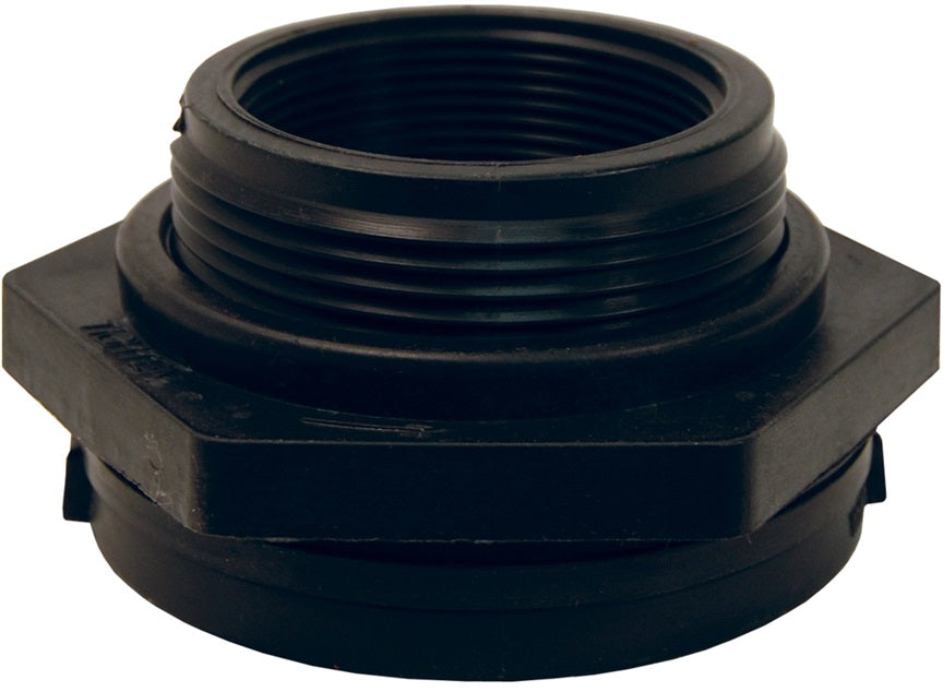 60405 by Dixon Valve | Bulkhead Fitting | 2" Female NPT | 3" Hole Size | Polypropylene