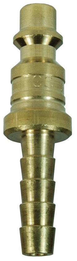 D4S4-B by Dixon Valve | Pneumatic Quick Disconnect Coupling | DF-Series | Hose Barb | 1/2" Hose ID x 1/2" Industrial Interchange | Plug | Brass