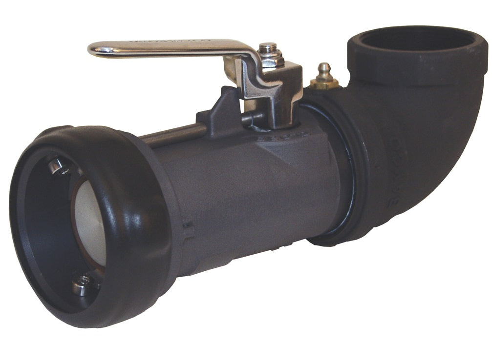 BS61-200 by Dixon Valve | Dry Disconnect | Bayonet Style | 90° Elbow | 2" Size | Swivel Coupler x Female NPT (ZERK Fitting) | Nitrile Rubber Seal | Anodized Hard Coat Aluminum