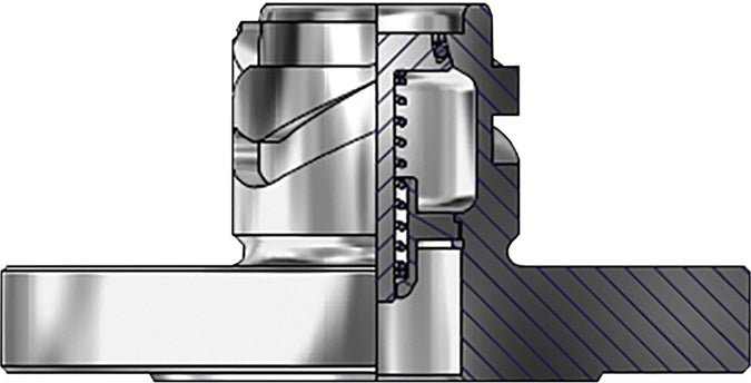 DDEA200SSFL by Dixon Valve | Dry Evotek Adapter | 2" 150# Flange | 106mm Body Size | Stainless Steel