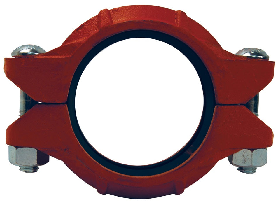 L04BU by Dixon Valve | Grooved Lightweight Flexible Coupling | Series-L | Style 10 | 4" Nominal Size | 4.500" Pipe OD | Nitrile Rubber Gasket | Ductile Iron