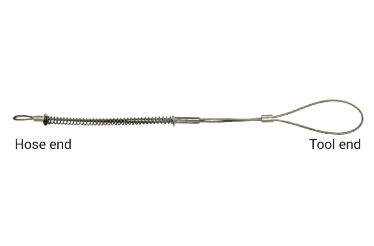 WSR2SS by Dixon Valve | King Cable® | Safety Cable | Hose-to-Tool Service | 1-1/2" - 3" Hose ID | 1/4" Cable Size | 38" Length | Stainless Steel