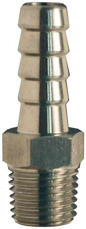 RN253 by Dixon Valve | Male Hose Barb Insert | 3/8" Male NPT x 5/16" Hose ID | 316 Stainless Steel