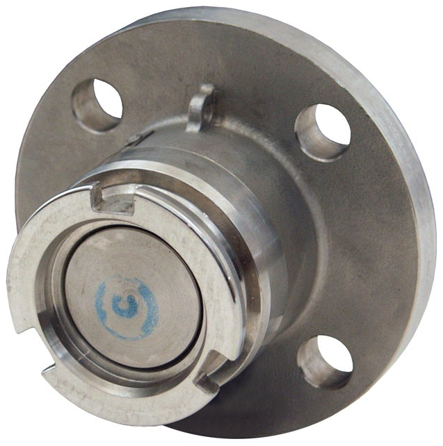 DDA100SSFL by Dixon Valve | MannTek Dry Disconnect Adapter | Tank Unit | 1" 150# ASA Flange x 56mm Body Size | 316 Stainless Steel