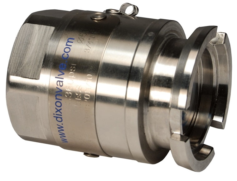 DDA150SS by Dixon Valve | MannTek Dry Disconnect Adapter | Tank Unit | 1-1/2" Female NPT x 70mm Body Size | 316 Stainless Steel