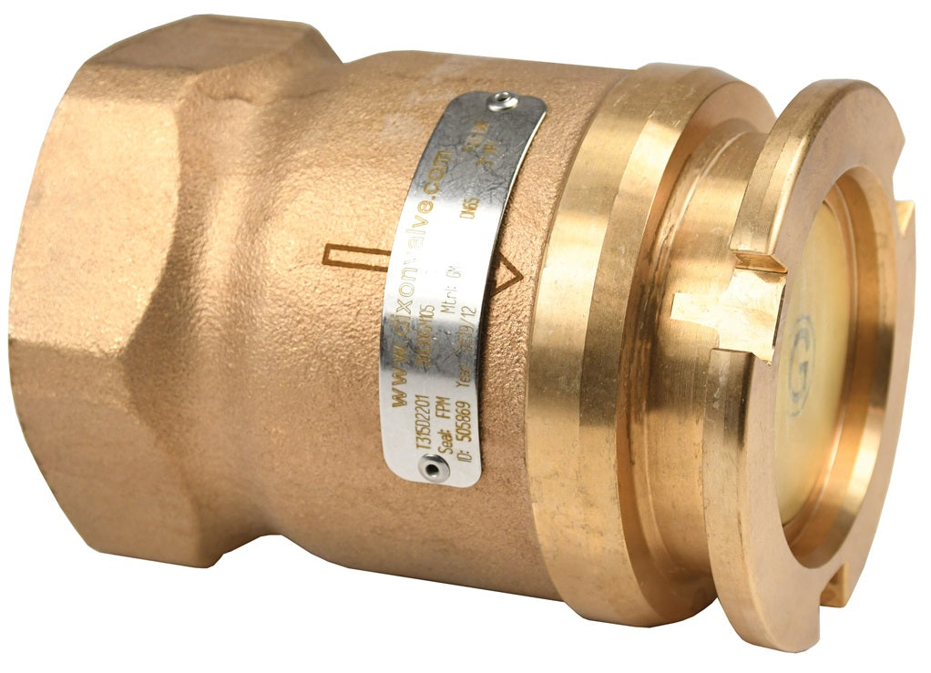 DDA100BR by Dixon Valve | MannTek Dry Disconnect Adapter | Tank Unit | 1" Female NPT x 56mm Body Size | Brass