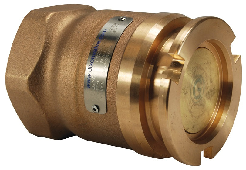 DDA300GM by Dixon Valve | MannTek Dry Disconnect Adapter | Tank Unit | 3" Female NPT x 119mm Body Size | Gunmetal