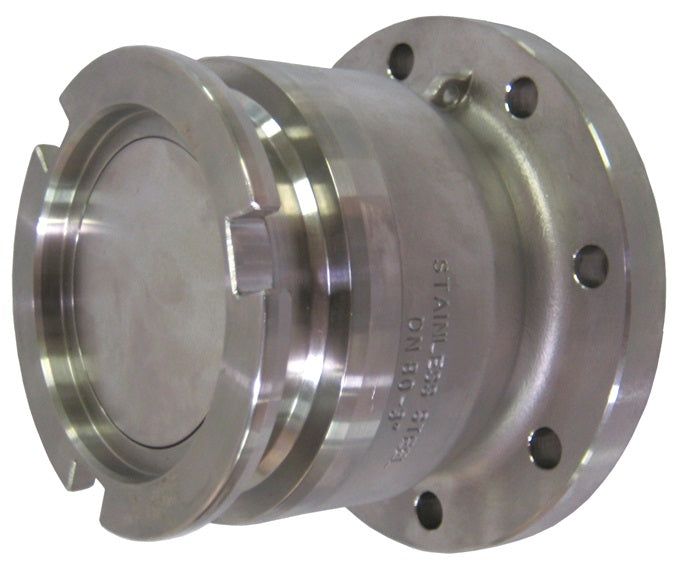 DDA400AL164TTMA by Dixon Valve | MannTek Dry Disconnect Adapter | Tank Unit | 4" TTMA Flange | 164mm Body Size | Aluminum