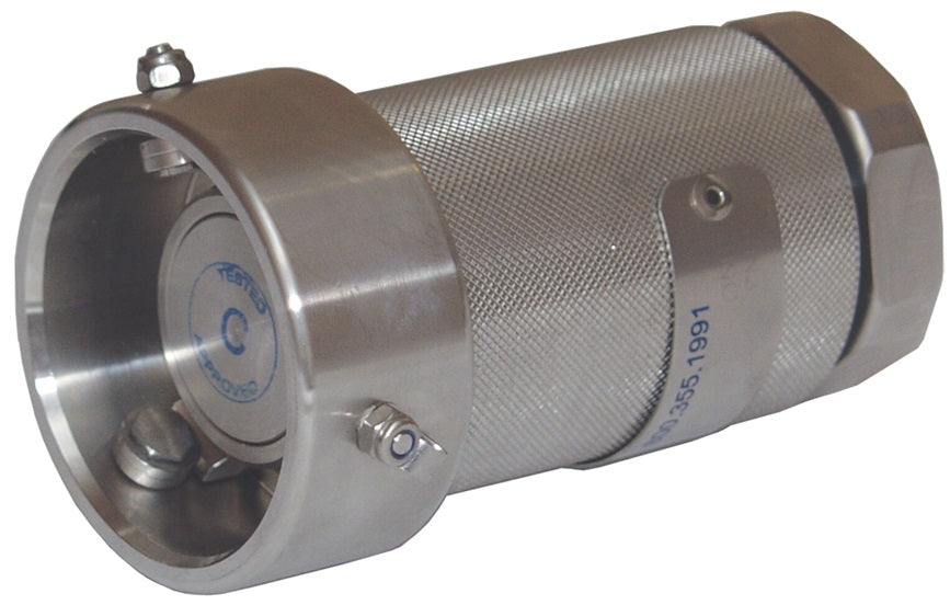 DDC100SS by Dixon Valve | MannTek Dry Disconnect Coupler | Hose Unit | 1" Female NPT | 56mm Body Size | 316 Stainless Steel