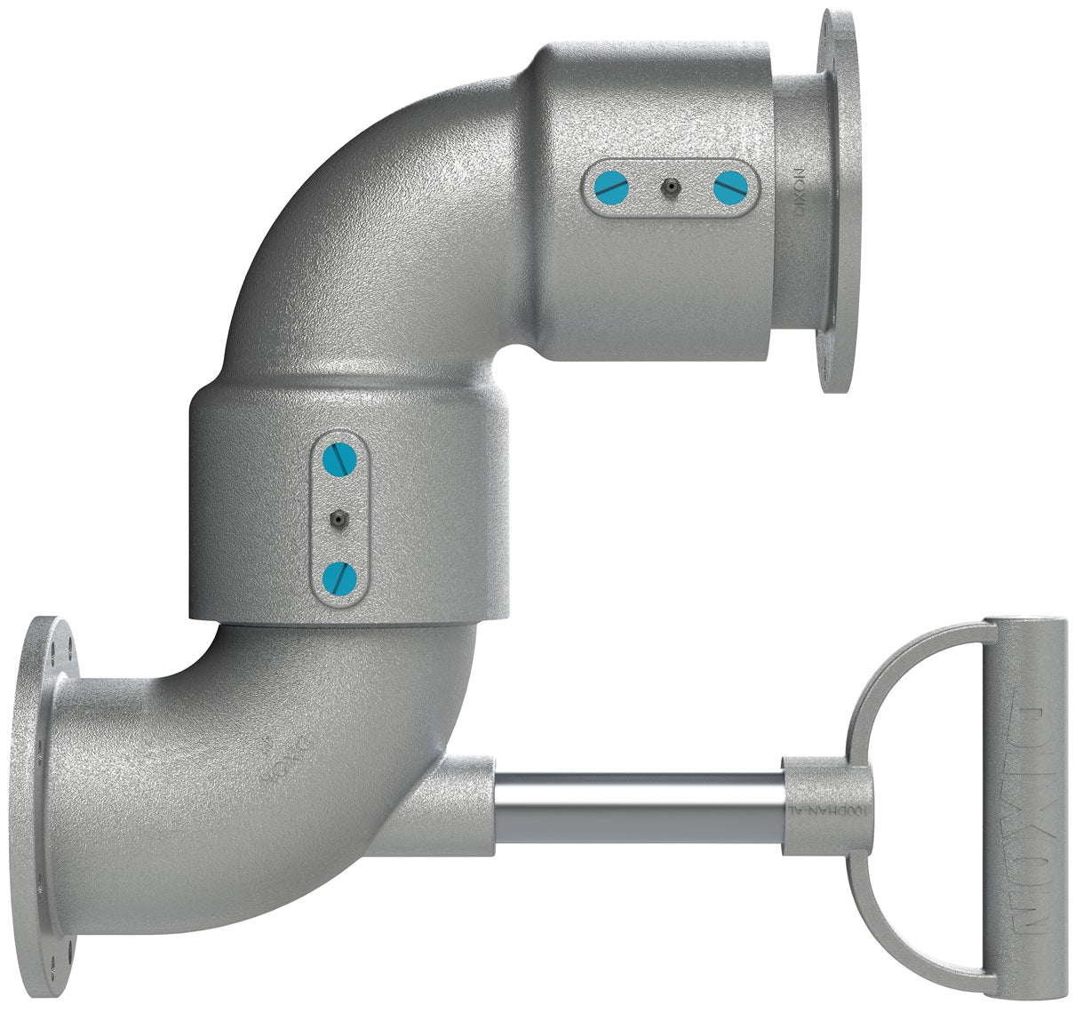 45HTFXTFAL00000 by Dixon Valve | Swivel Joint | Loading Arm Swivel | 4" Size | Style 50 | D-Handle | Nitrile Rubber Seal | Aluminum